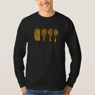 Camper Campsite Wood Carving Spoon Outdoor Camping T-Shirt