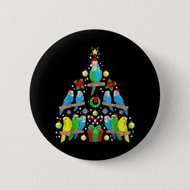 Camper Christmas Tree Matching Family Christmas 2 Inch Round Button (Front)