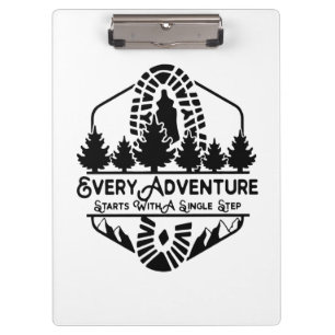 Camper Everyday Adventure Start With A Single Step Clipboard