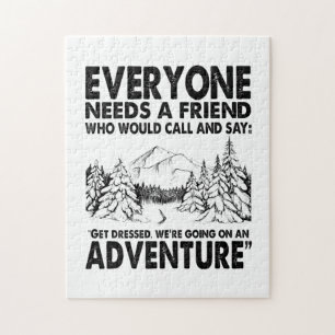Camper Gift Everyone Needs A Friend Birthday Jigsaw Puzzle