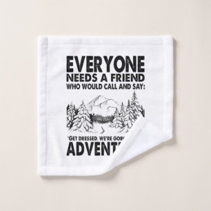 Camper Gift Everyone Needs A Friend Birthday Wash Cloth