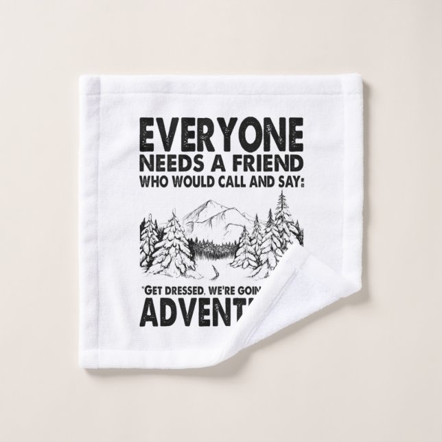 Camper Gift | Everyone Needs A Friend Birthday Wash Cloth (Wash Cloth)