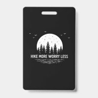 Camper Gift | Hike More Worry Less Birthday