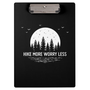 Camper Gift Hike More Worry Less Birthday Clipboard