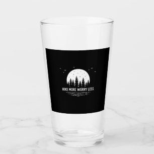 Camper Gift Hike More Worry Less Birthday Glass