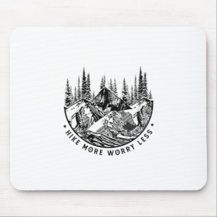 Camper Gift   Hike More Worry Less Birthday Mouse Pad