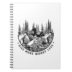 Camper Gift Hike More Worry Less Birthday Notebook