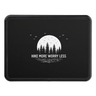 Camper Gift   Hike More Worry Less Birthday Trailer Hitch Cover