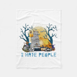 Camper Gift Hiking In Halloween Birthday Fleece Blanket