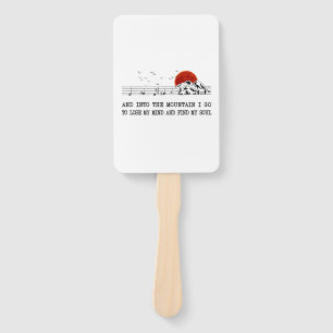 Camper Gift   I Go To Find My Soul Birthday Hand Fan