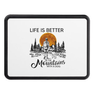 Camper Gift Life Is Better With A Dog Birthday Trailer Hitch Cover