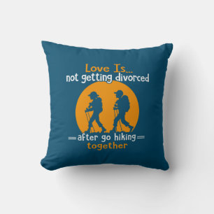 Camper Gift Love Is Not Getting Devorced Xmas Throw Pillow