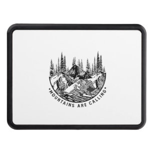 Camper Gift Mountains Are Calling Birthday Trailer Hitch Cover