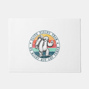 Camper Gift Sloth Hiking Team Birthday Doormat