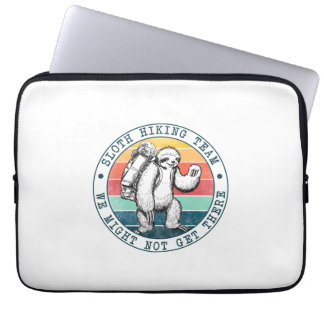 Camper Gift | Sloth Hiking Team Birthday Laptop Sleeve