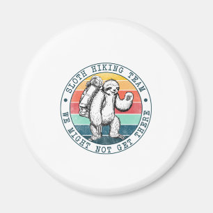 Camper Gift Sloth Hiking Team Birthday Magnet