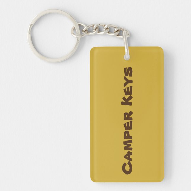 Camper Keys Vacances Location Porte - clé acryliqu (Devant)