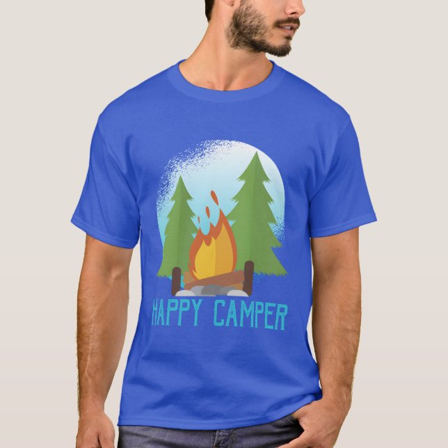 Camper pitch Camping Camper Caravan friend T-Shirt (Front)