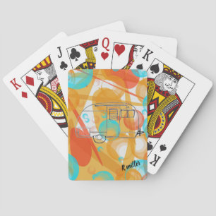 Camper playing cards