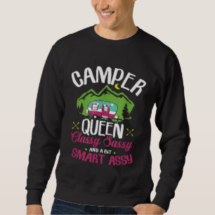 Camper Queen Classy Sassy Smart Assy Camping Rv Sweatshirt