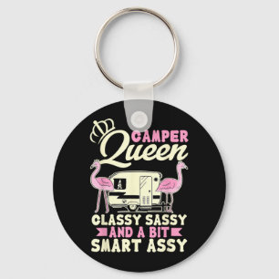 Camper Queen Classy Sassy Smart Assy Outdoor Keychain