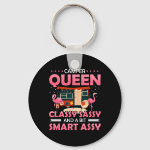 Camper Queen Cly Sy And A Bit Smart Y Funny Campin Keychain