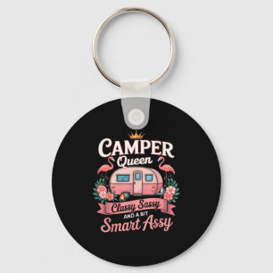 Camper Queen Cly Sy Smart Y Camng Rv Women  Keychain