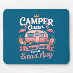 Camper Queen Cly Sy Smart Y Camng Rv Women  Mouse Pad