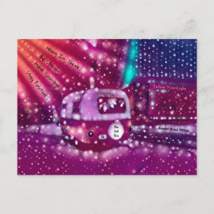 Camper Retro Hippie You Got This Inspirational Postcard