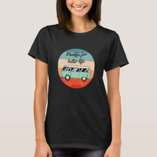 Camper Retro Vintage Van Life Caravan T-Shirt