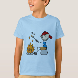 Camper Roasting Hot Dogs Tshirts and Gifts