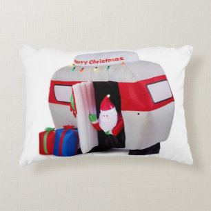 **CAMPER SANTA** WITH RED BACK ACCENT PILLOW