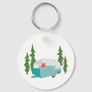 Camper Scene Keychain