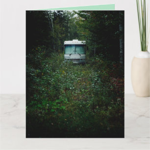 CAMPER TRAILER FUNNY OFF THE GRID BIRTHDAY CARD