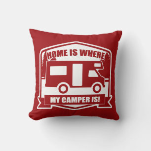 Camper Van/Motor Home Throw Pillow