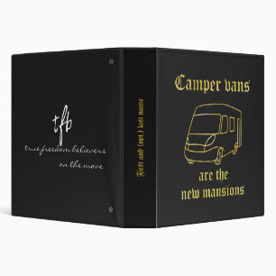 Camper Vans New Mansions Gold 1.5" Pers. Binder