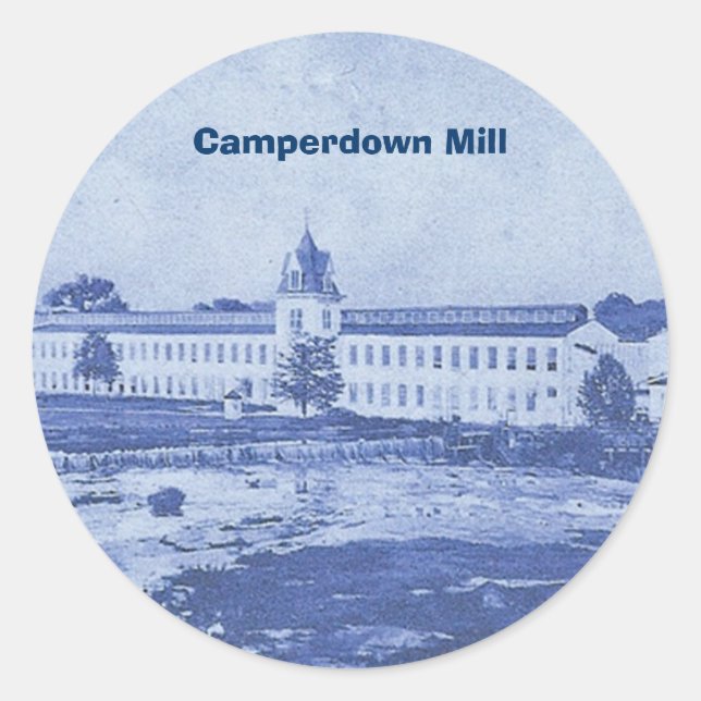 Camperdown Blue Stcker Classic Round Sticker (Front)