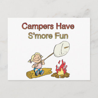 Campers have S'more fun Postcard