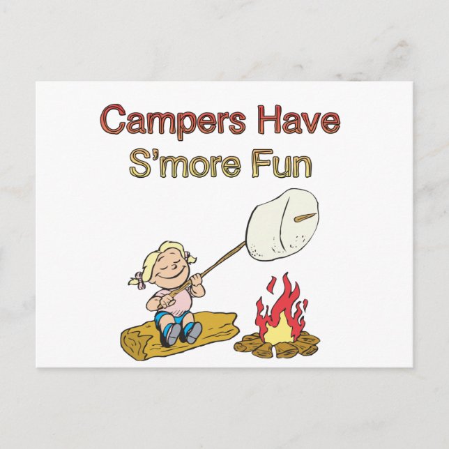 Campers have S'more fun Postcard (Front)