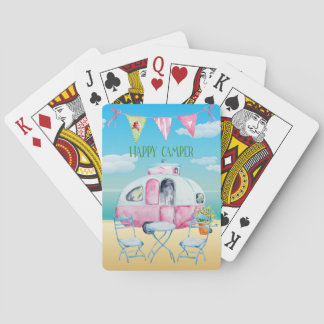 Campers Playing Cards