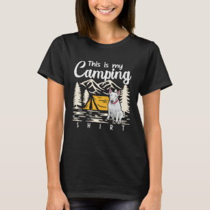 Campfire Bull Terrier This Is My Camping T-Shirt