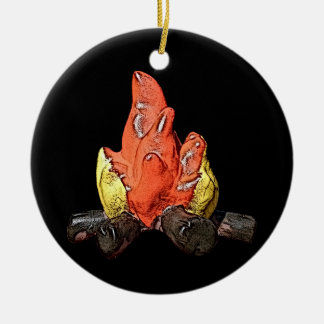 Campfire Burning Ornament