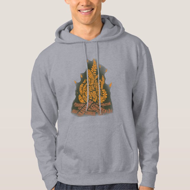 Campfire Camping hoodie (Front)
