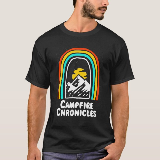 Campfire Chronicles Wildlife Camping Outdoor Campe T-Shirt (Front)