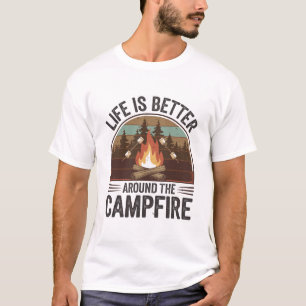 Campfire Comfort Tee – Embrace Outdoor Serenity T-