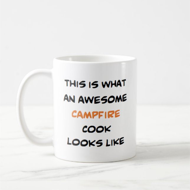 campfire cook, awesome coffee mug (Left)