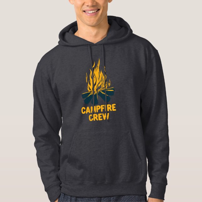 Campfire Family Reunion Camping Crew Hoodie (Front)