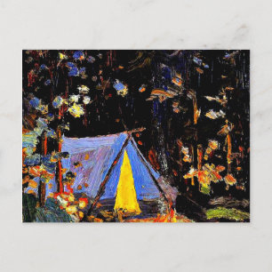 Campfire, fine art painting by Tom Thomson Postcard
