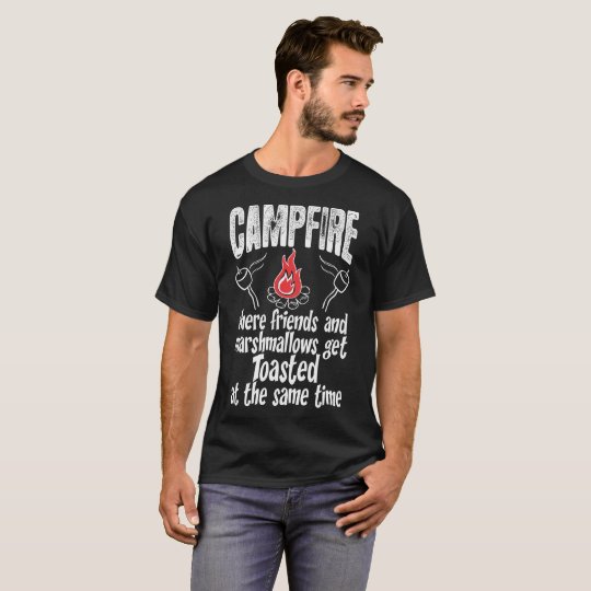 Campfire Friends Marshmallows Get Toasted Tshirt