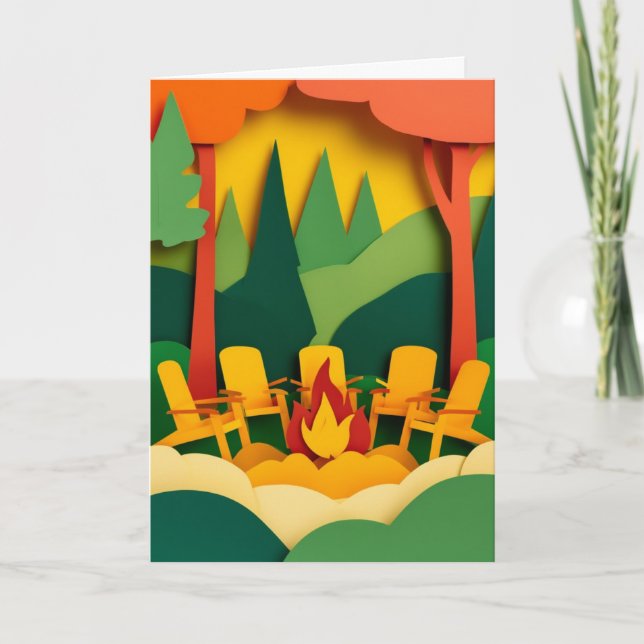 Campfire Gathering Warmth Card (Front)